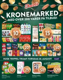 Jacobs kundeavis uke 34 Side 1: Kjøttdeig av storfe&svin €50,00, Toalettpapir €25,00