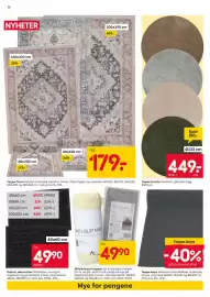 Rusta kundeavis uke 34 Side 12: Teppe Clara €179,00, Sklisikring til tepper €49,90