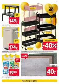 Rusta kundeavis uke 34 Side 7: Toalettrengjøring Duck Aktiv-Gel €19,90, Rullevogn Vera €279,00
