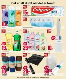 Europris kundeavis uke 34 Side 10: DUSJSÅPE €10,00, COLGATE TANNKREM €15,00