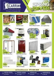 K Carrim catalogue Page 1: Valuwin Alum Sliding Door Bronze 1.8m x 2.1m 32205 €2.199,99