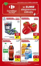 Carrefour Market gazetka tydzień 34 Strona 1: Papryka €5,99, Borówki amerykańskie Carrefour €9,99
