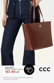 CCC gazetka tydzień 34 Strona 7: Torebka shopper średnia Nine West €187,99