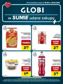 Globi gazetka tydzień 34 Strona 2: Pomidory Krojone €2,79, Płatki kukurydziane CARREFOUR Classic' €3,29