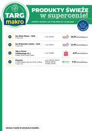 Makro gazetka tydzień 34 Strona 8: Ser żółty Złoty Mazur blok €22,04, Margaryna Proactiv €10,45