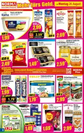 Norma Prospekt woche 35 Seite 8: Smarties Riesenrolle White €1,79, Chupa Chups Lollys €1,69