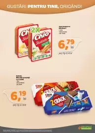 Catalog La Doi Pasi Pagină 6: Chio stickletti €6,79, Roshen biscuiti crocanți cu cremă €6,19