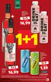 Catalog Kaufland săptămâna 34 Pagină 4: Energy Drink €1,39, Drink Eat Băutură lapte căpșuni/fistic €16,99