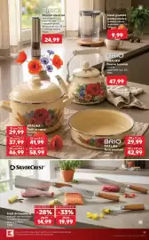 Catalog Kaufland săptămâna 34 Pagină 19: Brio tava emailata rotunda €29,99, Brio rășniță electrică sare și piper €24,99