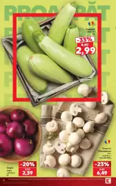 Catalog Kaufland săptămâna 34 Pagină 18: Ciuperci Champignon albe €6,49, Dovlecei calitate I €2,99