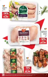 Catalog Kaufland săptămâna 34 Pagină 25: Fragedo pulpe de pui întregi cu os și piele €11,99, Durdulan piept de pui €29,99