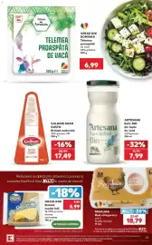 Catalog Kaufland săptămâna 34 Pagină 33: Vreau din românia telemea proaspătă de vacă €6,99, Artesana kefir bio €7,99