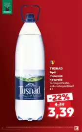 Catalog Kaufland săptămâna 34 Pagină 4: Tușnad apă minerală naturală €3,39