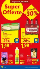 Volantino Lidl settimana 34 Pagina 16: Peroni Birra €1,99, Antichi Maestri Grana Padano DOP a cubetti €4,29