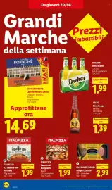 Volantino Lidl settimana 34 Pagina 20: DREHER Birra Radler €1,99, Caffè Borbone Capsule Miscela Decisa €14,69