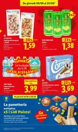 Volantino Lidl settimana 34 Pagina 3: Perlenbacher Radler €1,38, ALGIDA Cornetto Classico, 6 pezzi €3,69