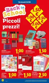 Volantino Lidl settimana 34 Pagina 30: CRELANDO Blocco a spirale a quadretti A4 €1,50