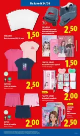 Volantino Lidl settimana 34 Pagina 33: FOREVER GIRLIE €1,50, PEPPERTS T-shirt da bambina €2,50