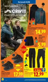 Volantino Lidl settimana 34 Pagina 34: CRIVIT Giacca sportiva da donna o da uomo “Sofshell” €14,99