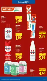 Volantino Lidl settimana 34 Pagina 41: ELMEX Spazzolino €2,79, Elmex Dentifricio Junior €3,69