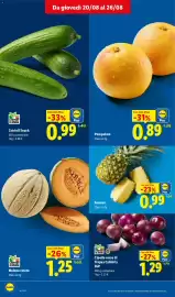 Volantino Lidl settimana 34 Pagina 4: Cetrioli snack €0,99, Pompelmo €0,89