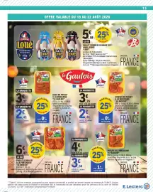Catalogue E.Leclerc page 13: Le Gaulois Poulet à la Portugaise €6,87, Les Fermiers de Loué Poulet fermier du maine igp €5,58