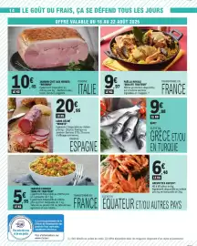 Catalogue E.Leclerc page 14: Negroni Jambon cuit aux herbes €10,45, PAËLLA ROYALE €9,97