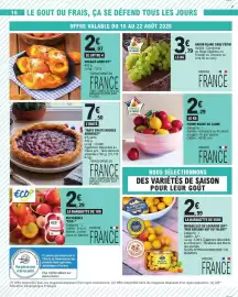 Catalogue E.Leclerc page 16: FRUITS & LEGUMES DE FRANCE PRUNE ROUGE OU JAUNE €2,29, RAISIN BLANC SANS PÉPIN €3,79