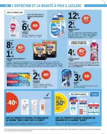 Catalogue E.Leclerc page 20: Lenor Assouplissant €4,90, Dash Lessive liquide €14,56