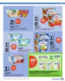 Catalogue E.Leclerc page 23: Naturnes P'tit Brassé €0,60, Naturnes P'tit Souper €1,79