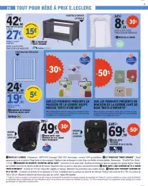 Catalogue E.Leclerc page 26: Bebeconfort LIT PARAPLUIE "SWEET DREAMS" €27,90, Baby Calin MATELAS A LANGER €8,33