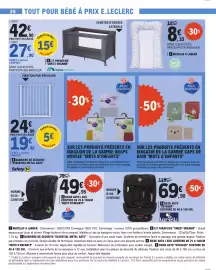 Catalogue E.Leclerc page 26: Bebeconfort LIT PARAPLUIE "SWEET DREAMS" €27,90, Baby Calin MATELAS A LANGER €8,33