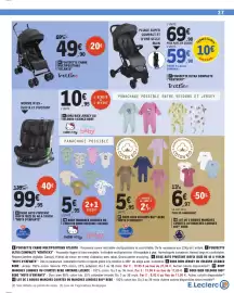Catalogue E.Leclerc page 27: Trottine POUSSETTE ULTRA COMPACTE "KENTUCKY" €59,90