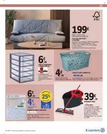 Catalogue E.Leclerc page 35: EDA PANIER À LINGE ALMERIA 45L €4,90, Vileda ULTRAMAX TURBO €39,79