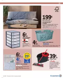 Catalogue E.Leclerc page 35: EDA PANIER À LINGE ALMERIA 45L €4,90, Vileda ULTRAMAX TURBO €39,79