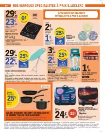 Catalogue E.Leclerc page 38: FOXTER AMPOULE LED €2,99, Elsay Réchaud induction €23,99