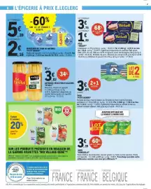 Catalogue E.Leclerc page 6: PETIT NAVIRE THON €3,84, D'aucy Asperges blanches €3,82