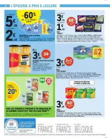 Catalogue E.Leclerc page 6: PETIT NAVIRE THON €3,84, D'aucy Asperges blanches €3,82