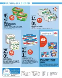 Catalogue E.Leclerc page 8: Matines Œufs frais plein air €1,89, St Hubert Omega 3 €6,56