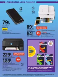Catalogue E.Leclerc page 8: EPSON IMPRIMANTE MULTIFONCTION ECOTANK ET-2921 €189,99