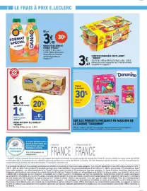 Catalogue E.Leclerc Express page 2: Andros - compotes panachées fruits jaune €3,67