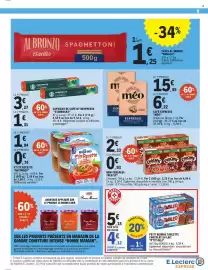 Catalogue E.Leclerc Express page 9: Nestlé - le 1er produit €2,33, Méo - café espresso €15,55