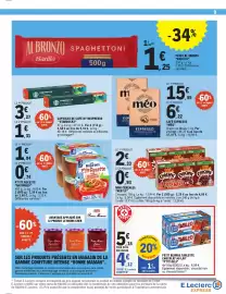 Catalogue E.Leclerc Express page 9: Nestlé - le 1er produit €2,33, Méo - café espresso €15,55