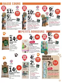 Catalogue E.Leclerc Jardi page 3: Mélange céréales bass cour €16,95, Aliment pour poules pondeuses €15,90