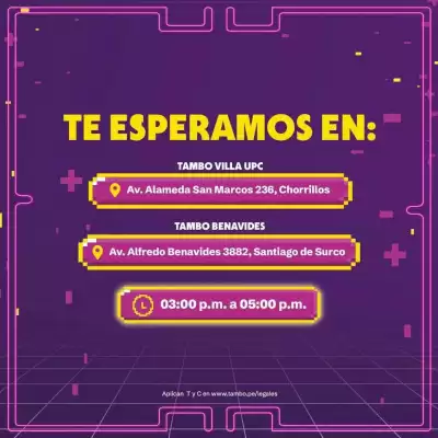 Tambo (válido hasta 31-08)