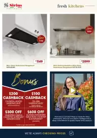 Designer Appliances catalogue Page 16: Sirius 85cm Glass Undermount Rangehood €1.149,00