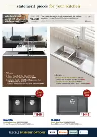 Designer Appliances catalogue Page 21: Blanco Double Bowl Sink €1.145,00, Blanco Single Bowl Sink €1.445,00