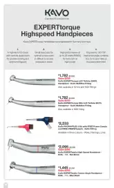 Henry Schein catalogue Page 38: KaVo EXPERTtorque LUX Turbine E680L Handpiece - KaVo Multiflex Fitting €1.782,00