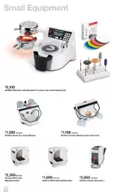 Henry Schein catalogue Page 48: Renfert Basic Eco Sand Blaster €1.590,00, Renfert Dustex Master Extraction Unit €1.199,00