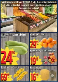 Supergrossen reklamblad vecka 34 Sida 5: Persikor, Nektariner €19,95, Clementiner €29,95